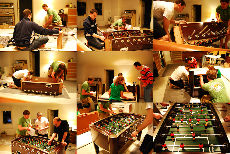foosball collage