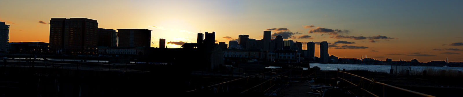 boston sunset panorama