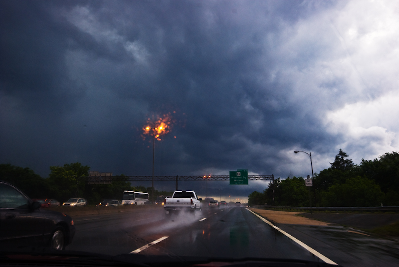 stormy highway
