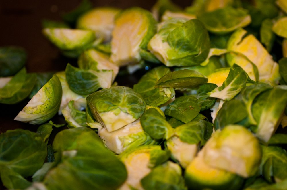 chopped brussel sprouts